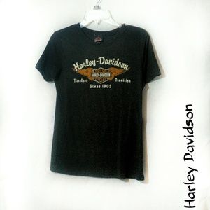 Harley Davidson L black short sleeve Washington